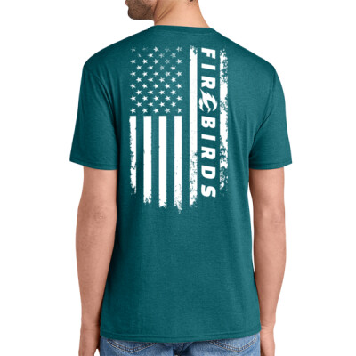 Adult Triblend - Salute Service - Teal shirt Thumbnail