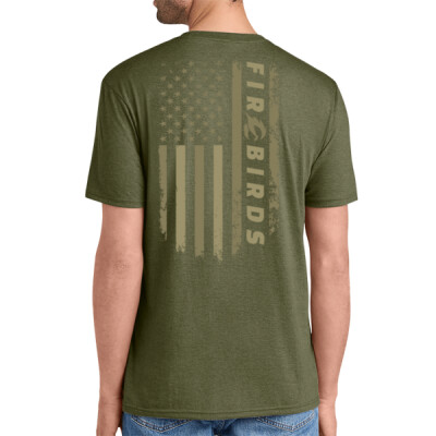 Adult Triblend - Salute Service - Military Green shirt Thumbnail