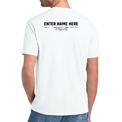 Adult Triblend - Tackle Cancer - white shirt - In Support of  Thumbnail