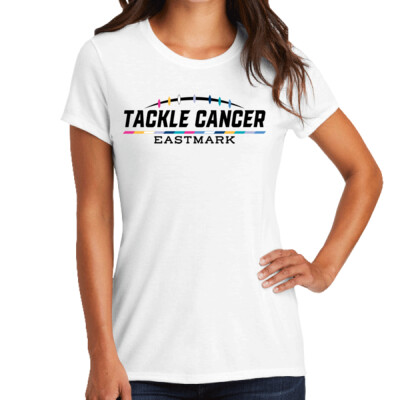 Ladies Triblend - Tackle Cancer - white shirt Thumbnail