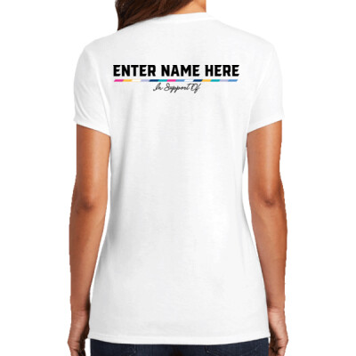 Ladies Triblend - Tackle Cancer - white shirt - In Support of  Thumbnail