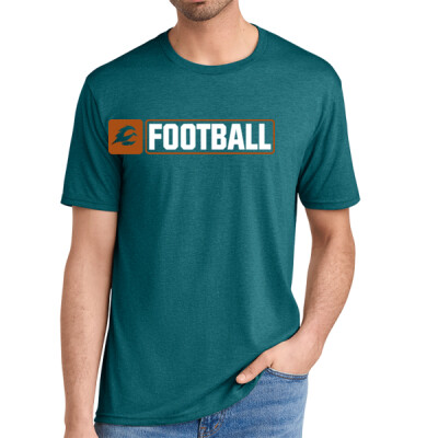 Adult Triblend - Firebirds Logo Football - White Thumbnail