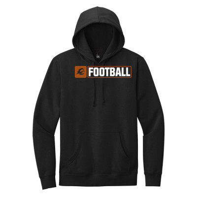 Adult District Fleece Hoodie - Firebirds Logo Football - White Thumbnail