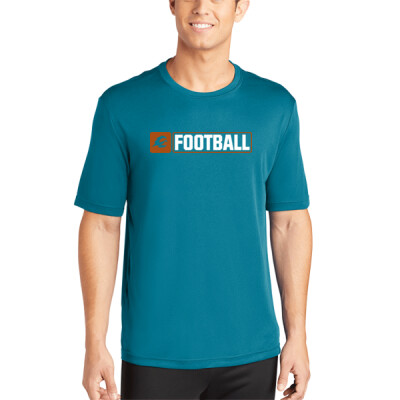 Adult Drifit - Firebirds Logo Football - White Thumbnail