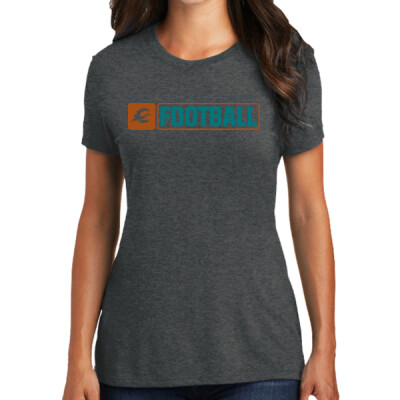 Ladies Triblend - Firebirds Logo Football - Teal Thumbnail