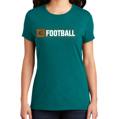 Ladies Triblend - Firebirds Logo Football - White Thumbnail