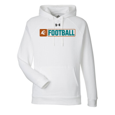 Adult Under Armour Fleece Hoodie - Firebirds Logo Football - Teal Thumbnail