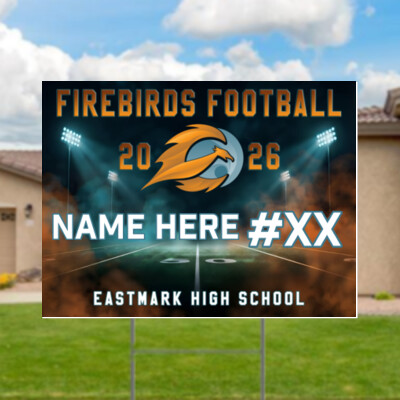 2026 Firebirds Football Personalized Yard Sign Thumbnail