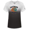 Women's V-Neck Ombre T-Shirt Thumbnail