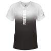 Women's V-Neck Ombre T-Shirt Thumbnail