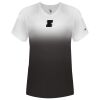 Women's V-Neck Ombre T-Shirt Thumbnail